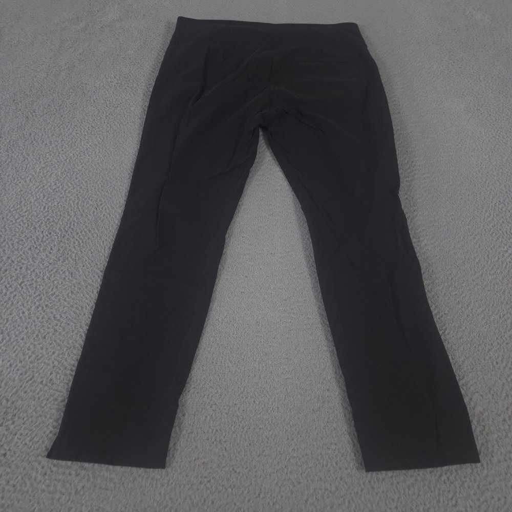 Athleta Pants Womens 16 Black Wander Slim Ankle Slim Leg Nylon Stretch Side Zip - Picture 11 of 12